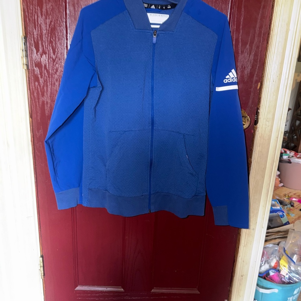 adidas Royal Blue Full-Zip Track Jacket